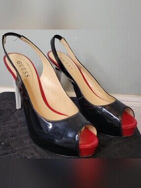 Alcott Slingback Peep Toe Platforms